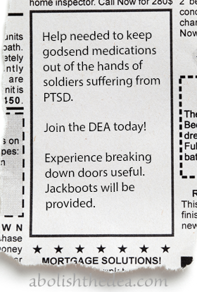 dea jobs: must be willing and able to ruin American lives