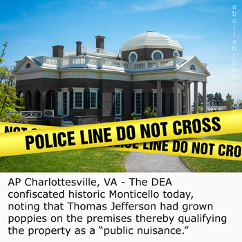 DEA confiscates Monticello as public nuisance