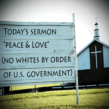 whites not allowed in peyote churches per u.s. government