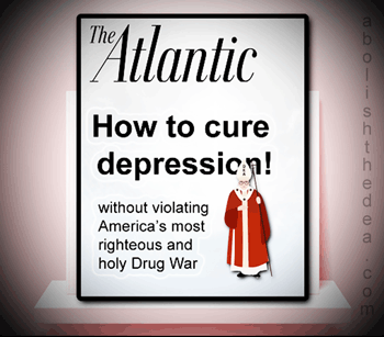 Television Ad: Ask your doctor if Big Pharma's addictive brain-fogging anti-depressant effects aright for you
