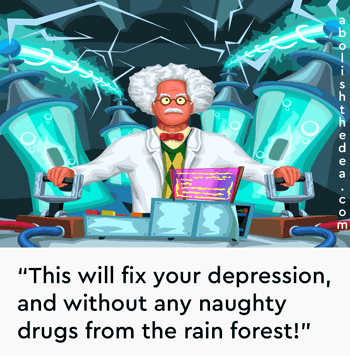 Doctors fry brains rather than using godsend plant medicines to cure the depressed, all thanks to America's anti-scientific drug war
