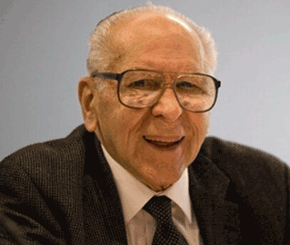 American-Hungarian philosopher and MD, 1920-2012 (from the Drug War Philosopher at abolishthedea.com) Black-and-white portrait photograph of Thomas Szasz
