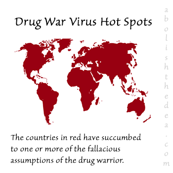 How the Drug War of the American Empire abolishes natural law, not only Stateside but around the world