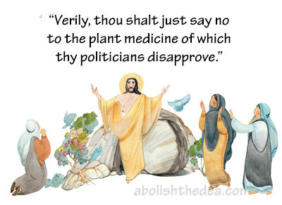 America outlawed plants in violation of the Natural Law upon which it was founded, and then blackmailed the entire world to follow suit, leaving the depressed without godsend medicine anywhere on Planet Earth.