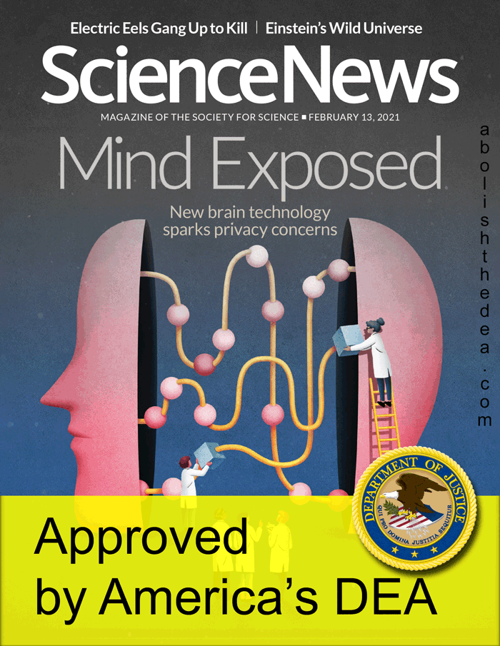  the Drug War is impeding scientific progress, and Science News should not be writing articles that imply that such a war does not even exist